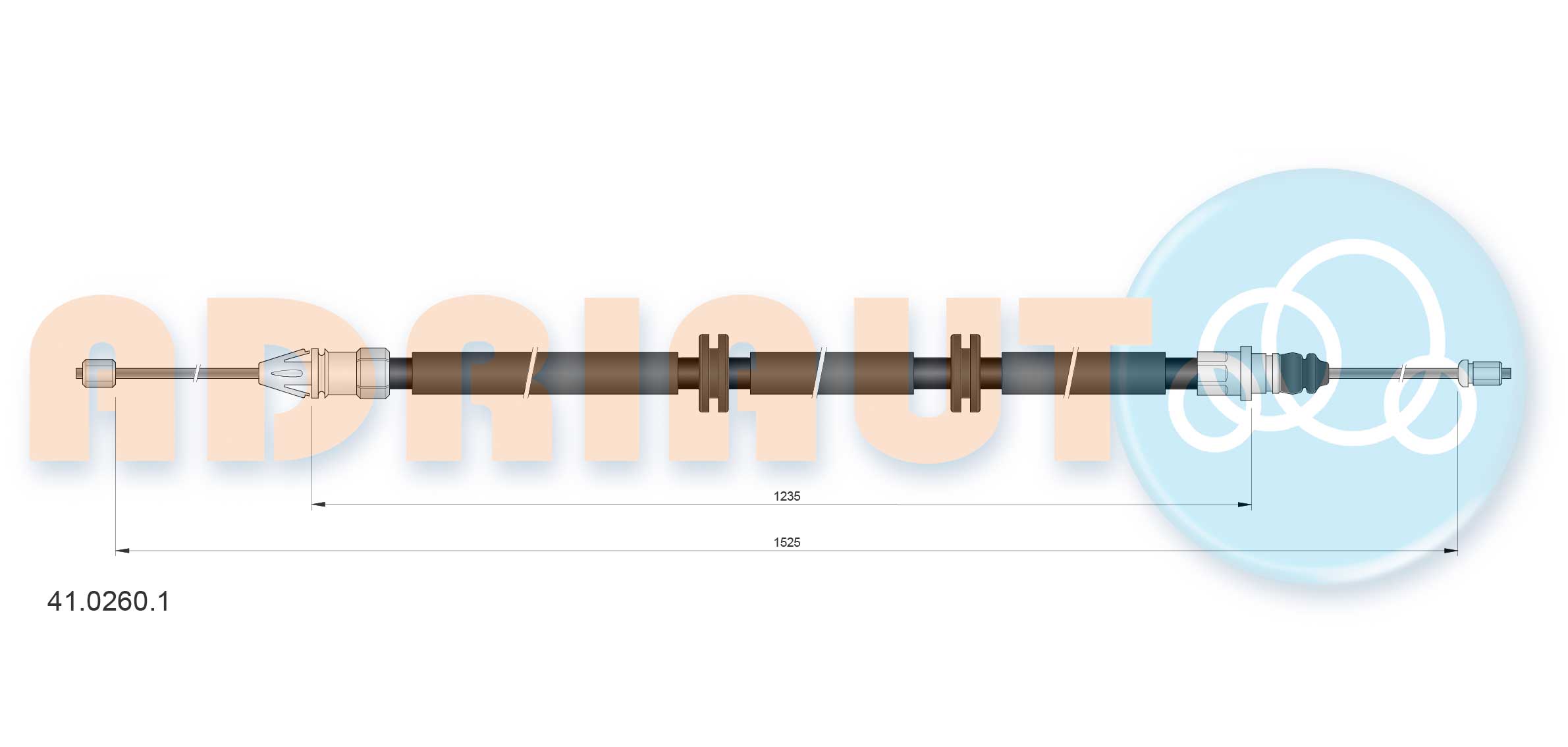 Handremkabel Adriauto 41.0260.1