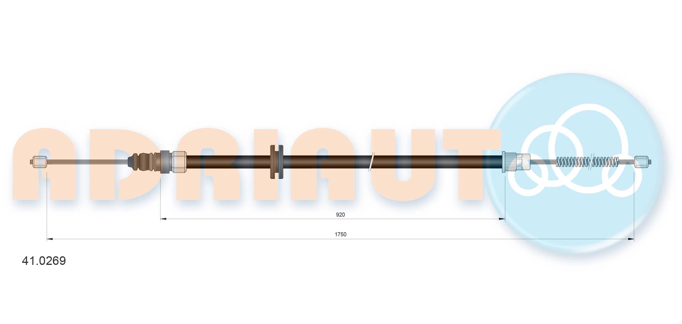 Handremkabel Adriauto 41.0269