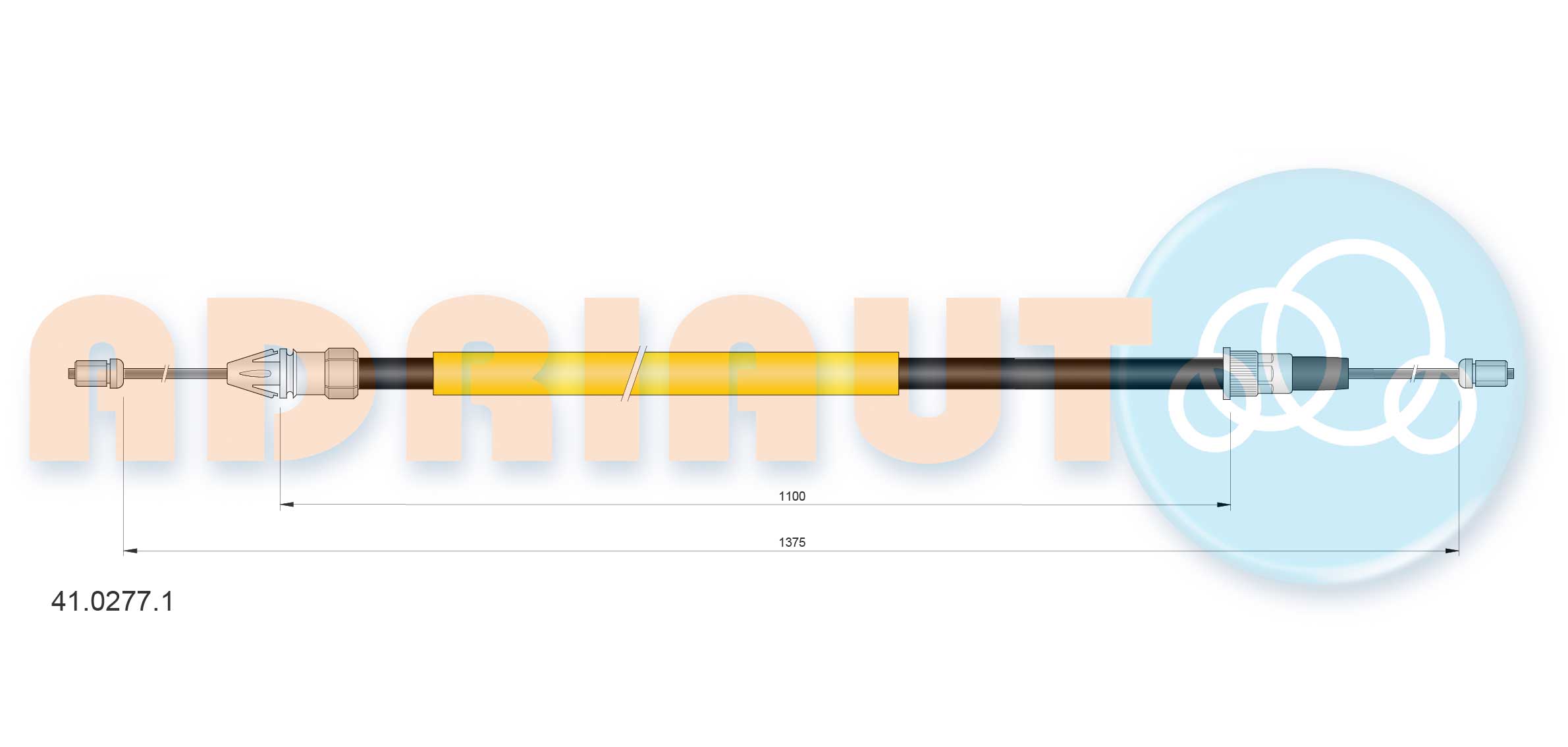 Handremkabel Adriauto 41.0277.1