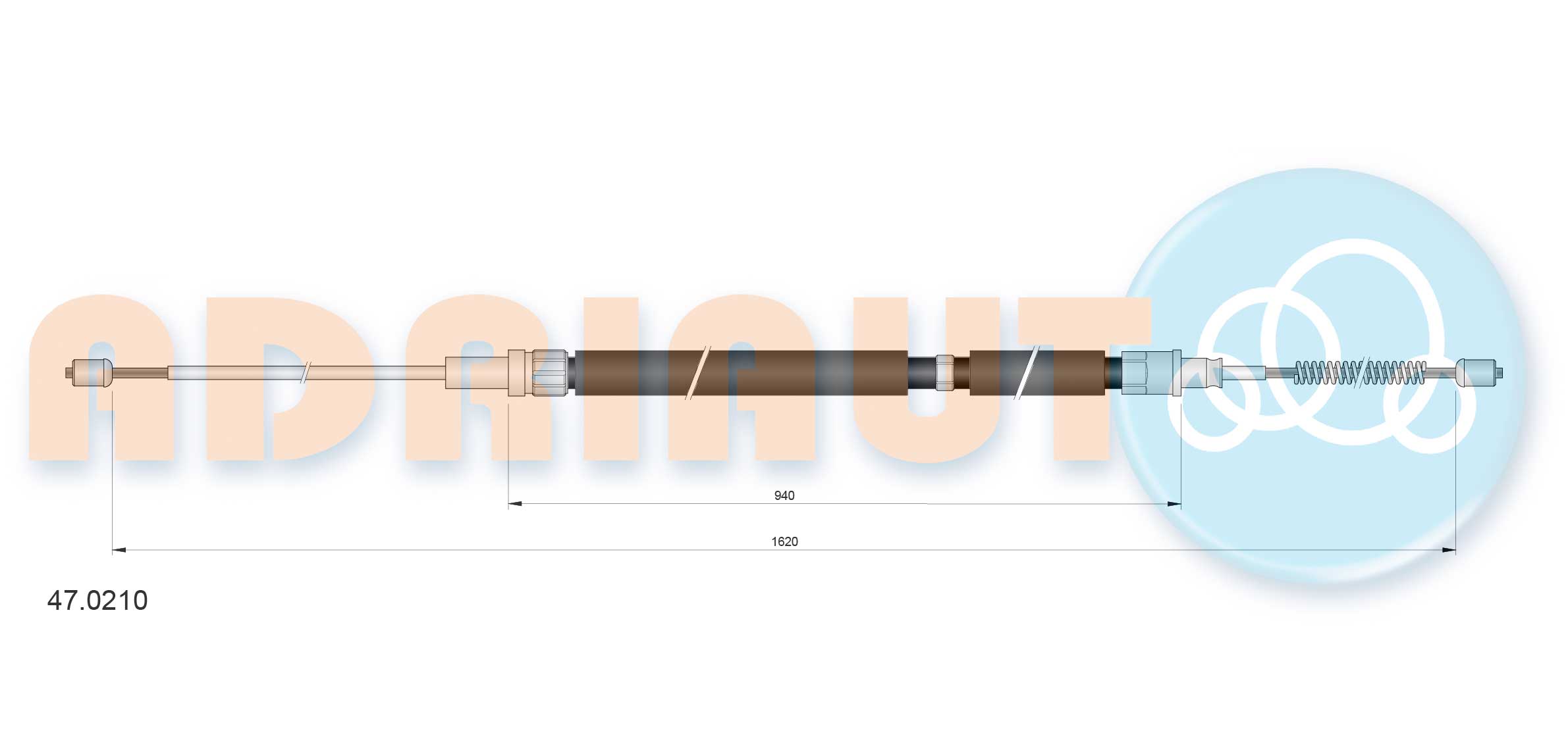 Handremkabel Adriauto 47.0210