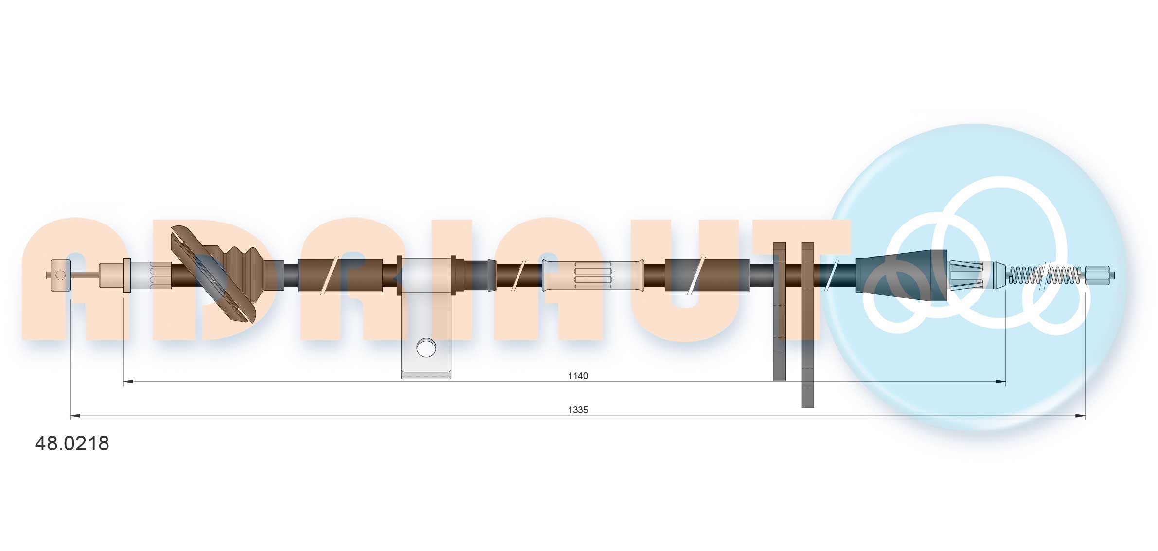 Handremkabel Adriauto 48.0218