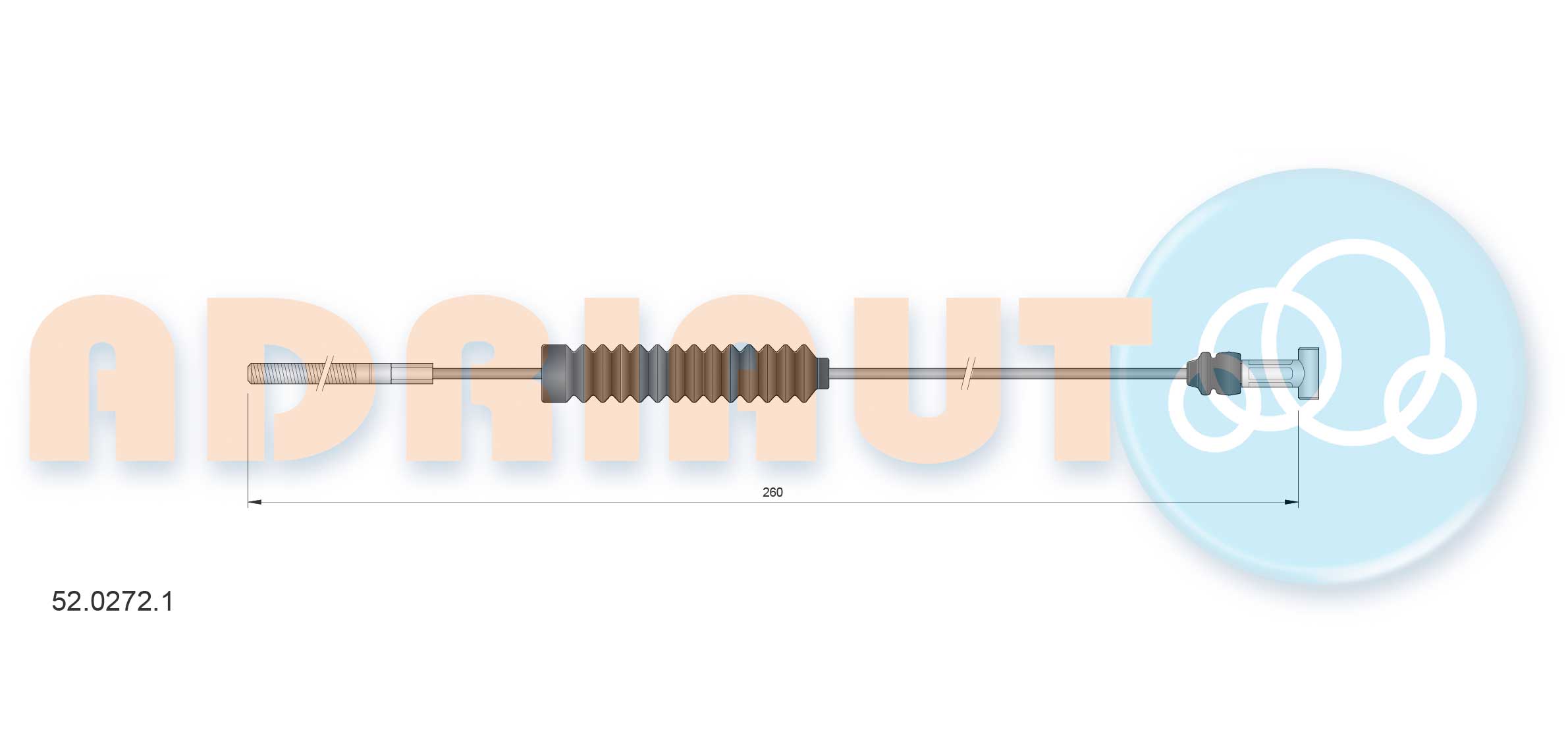 Handremkabel Adriauto 52.0272.1