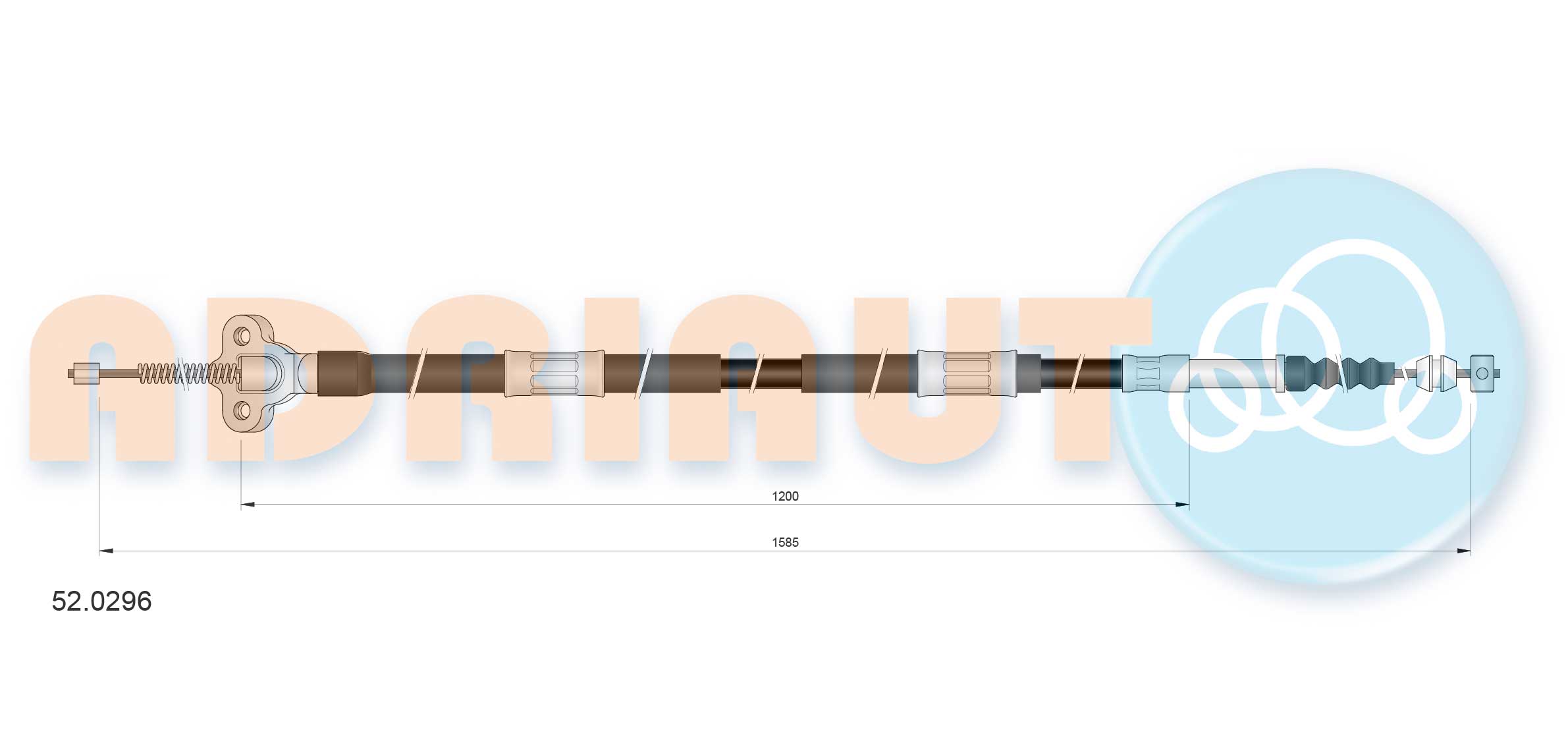 Handremkabel Adriauto 52.0296