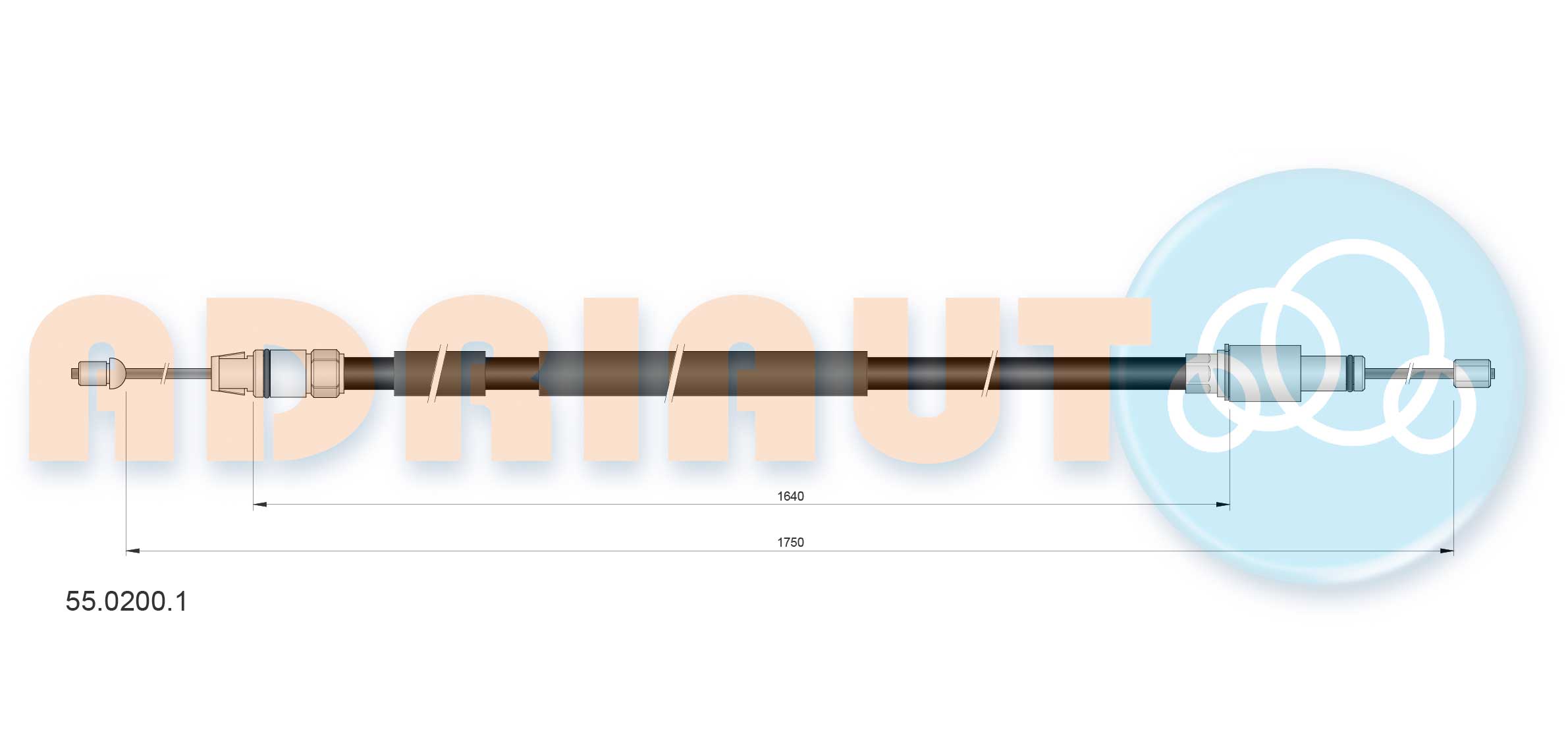 Handremkabel Adriauto 55.0200.1