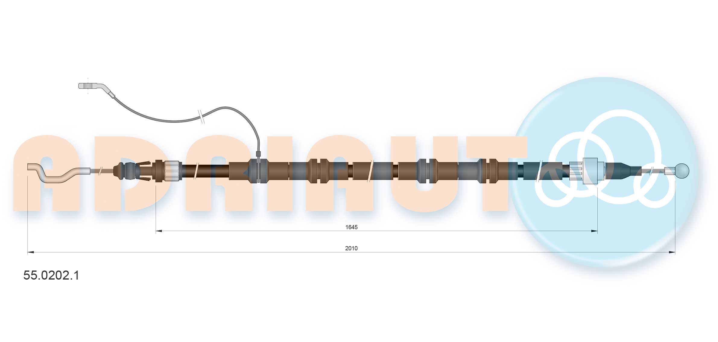 Handremkabel Adriauto 55.0202.1
