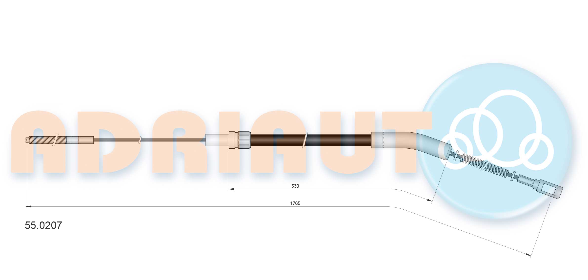 Handremkabel Adriauto 55.0207