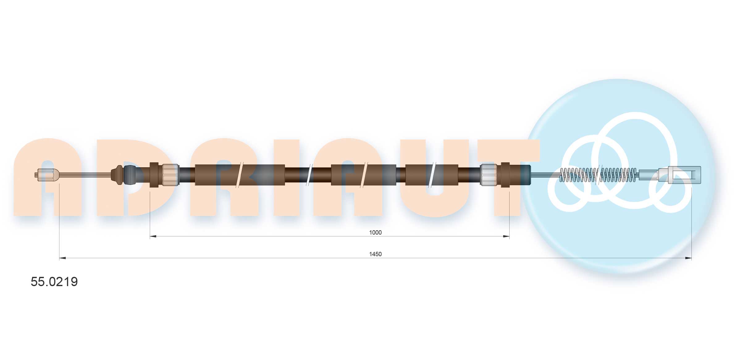 Handremkabel Adriauto 55.0219