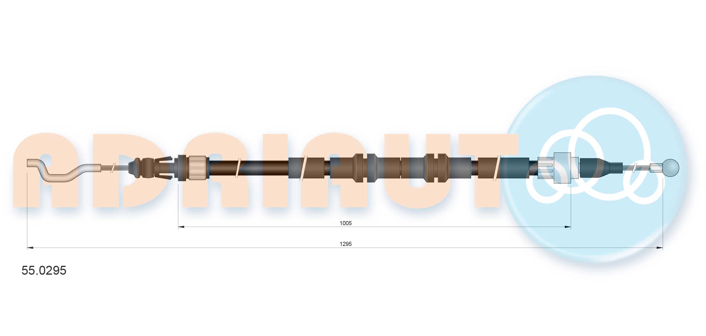 Handremkabel Adriauto 55.0295