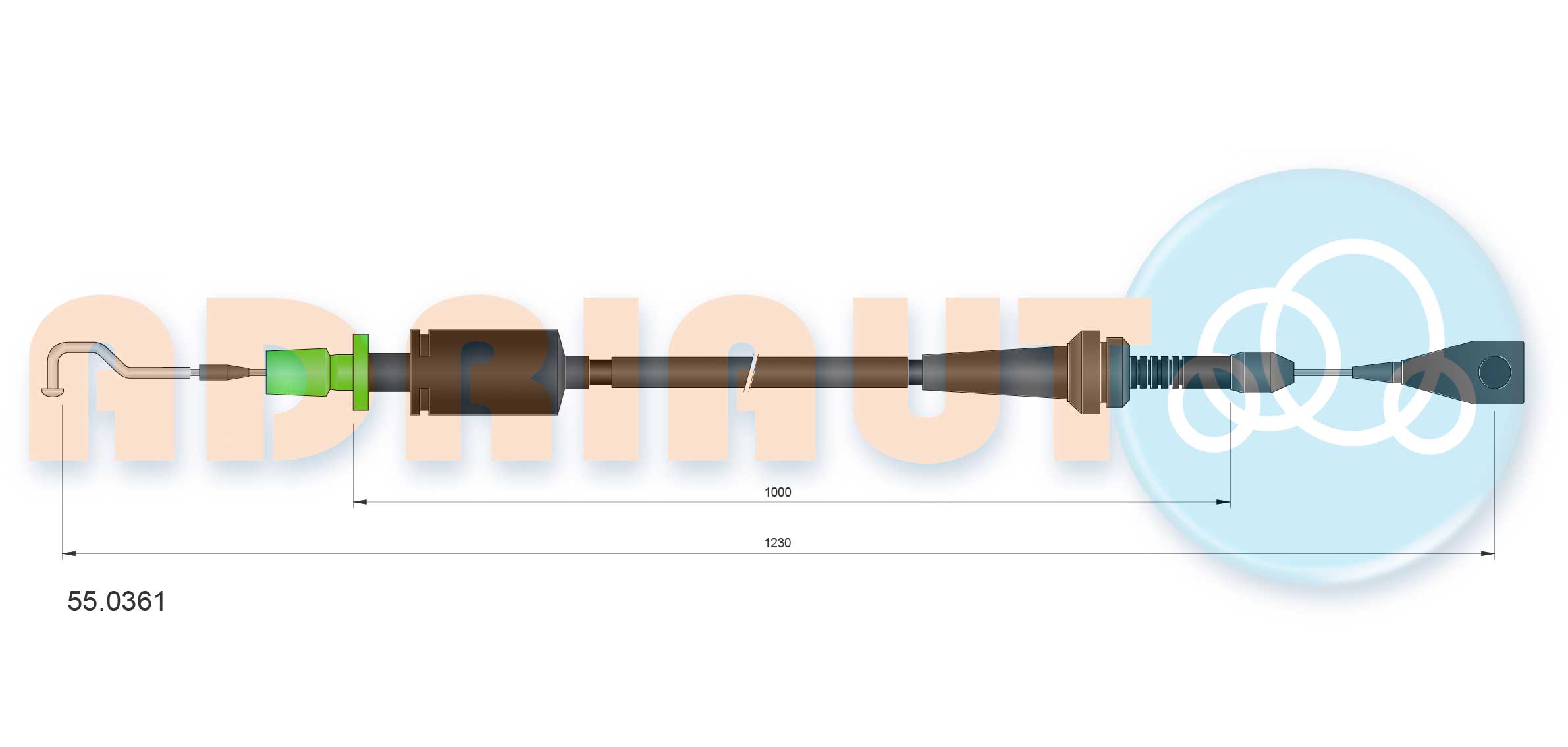 Gaskabel Adriauto 55.0361
