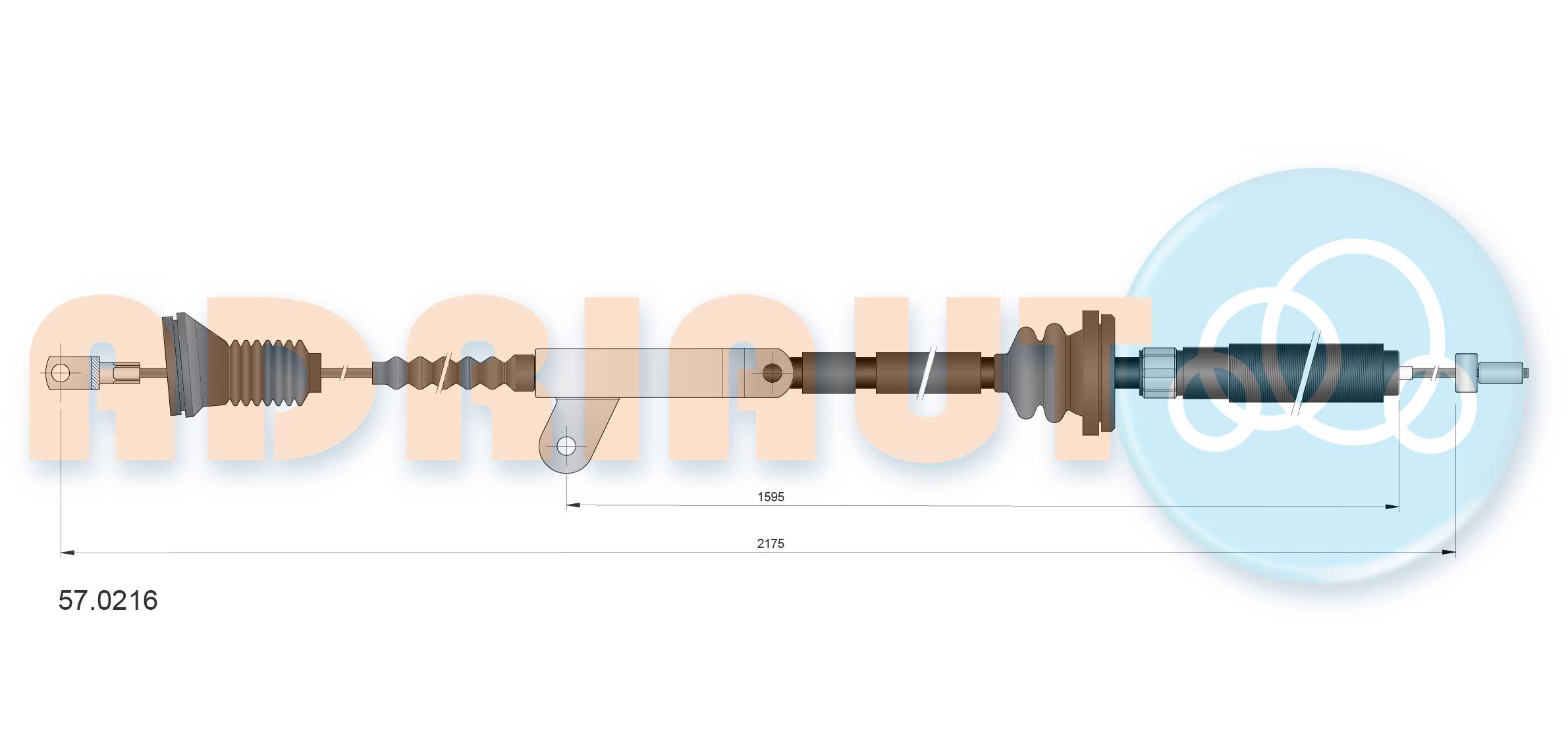 Handremkabel Adriauto 57.0216