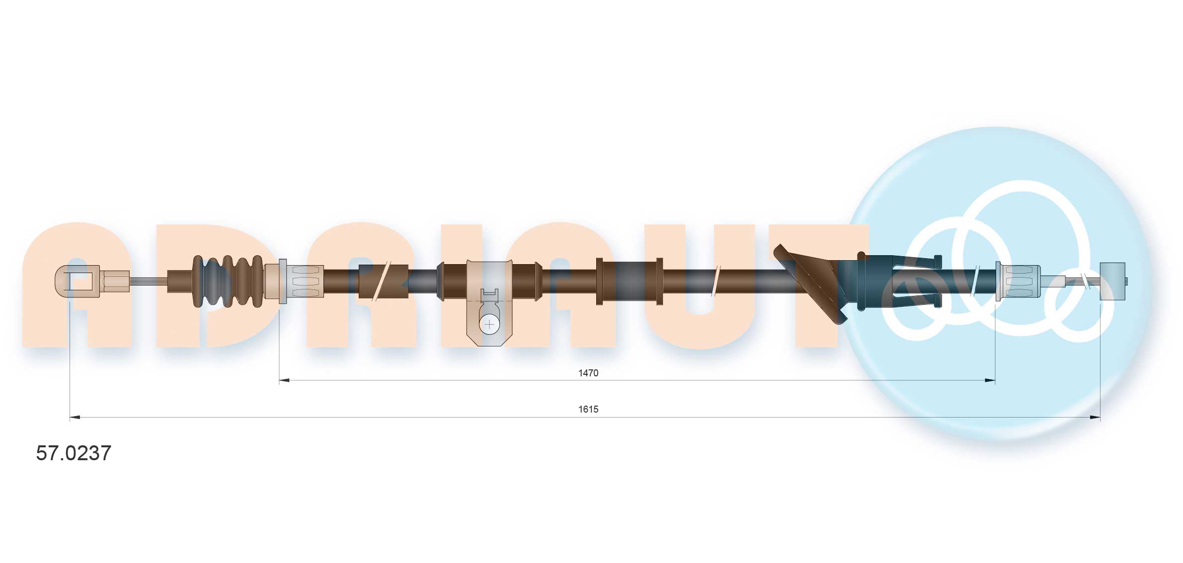 Handremkabel Adriauto 57.0237