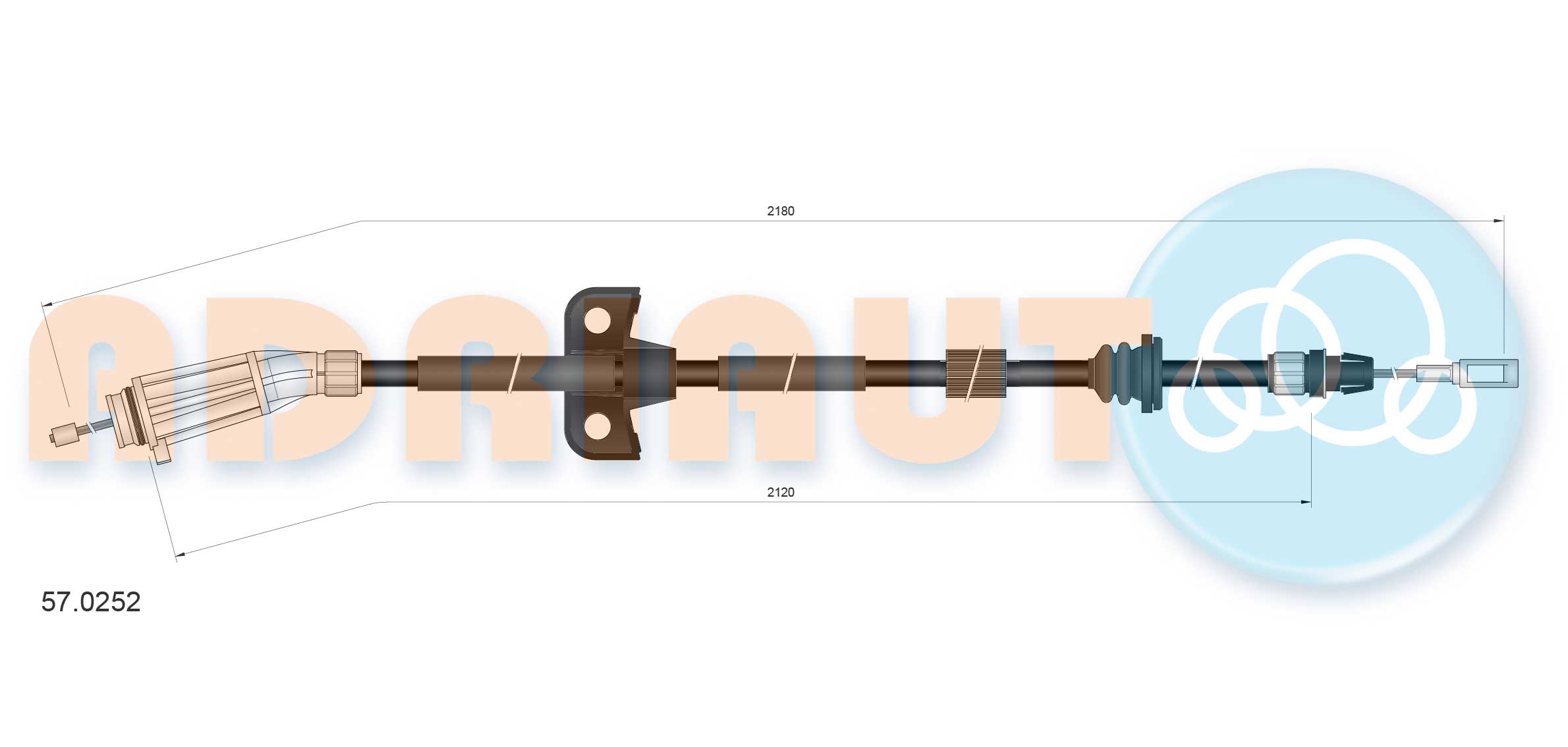 Handremkabel Adriauto 57.0252