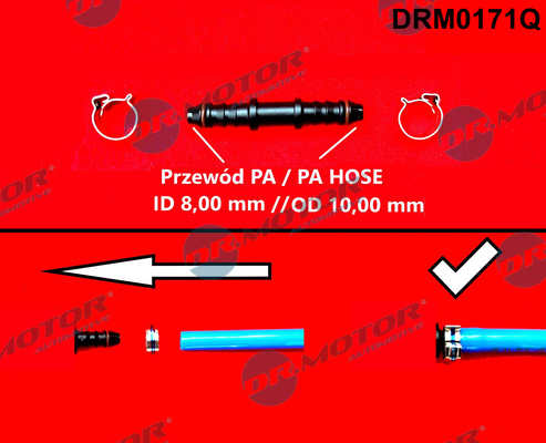 Slangkoppeling, brandstofslang Dr.Motor Automotive DRM0171Q