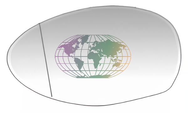 Buitenspiegelglas Bodermann 0471078