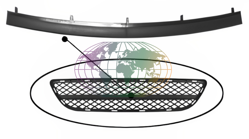 Voorbumper deel Bodermann 1639355