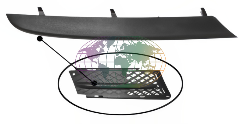 Voorbumper deel Bodermann 1639363