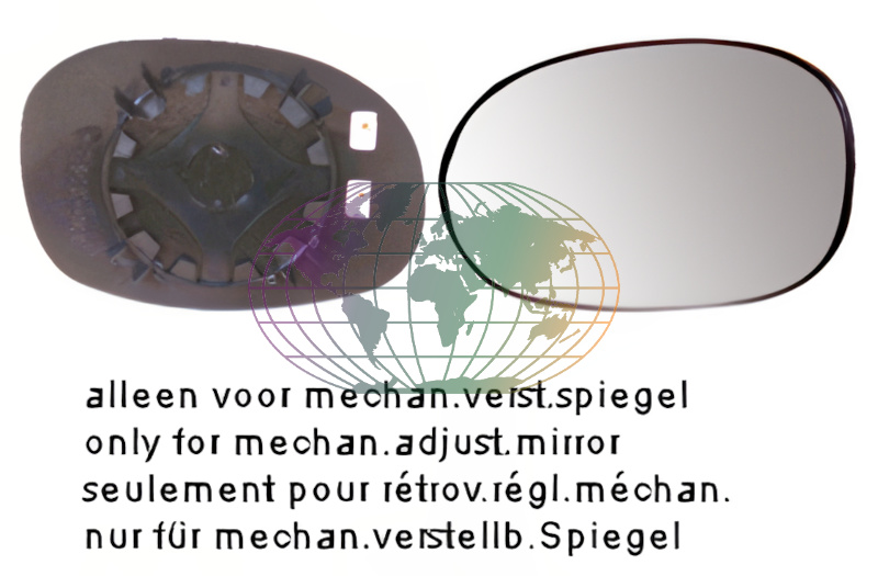 Buitenspiegelglas Bodermann 2091064