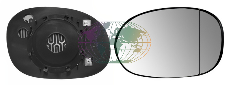 Buitenspiegelglas Bodermann 2091066