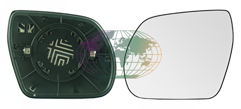 Spiegelglas, buitenspiegel Bodermann 4473066