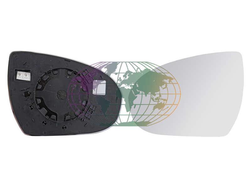 Spiegelglas, buitenspiegel Bodermann 4483064