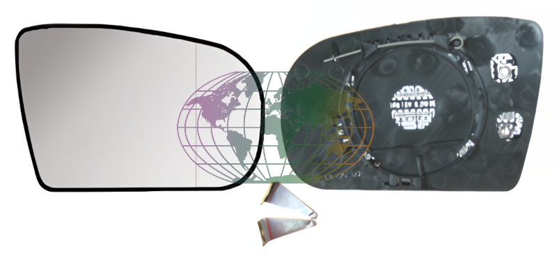 Buitenspiegelglas Bodermann 6042063