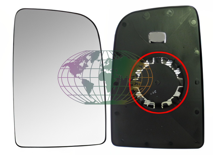 Buitenspiegelglas Bodermann 6054061