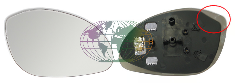 Buitenspiegelglas Bodermann 6428063