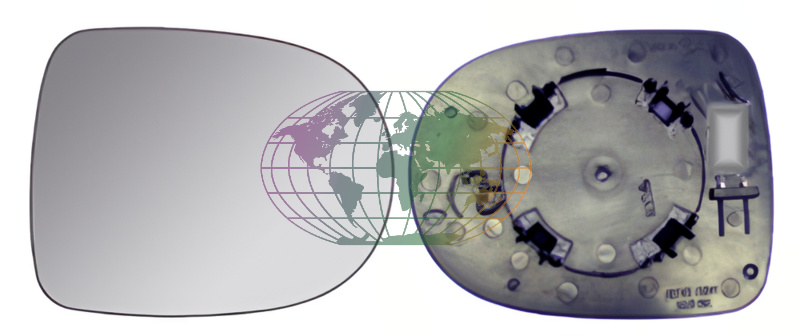 Buitenspiegelglas Bodermann 7203063