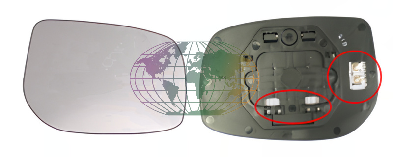 Buitenspiegelglas Bodermann 8807063