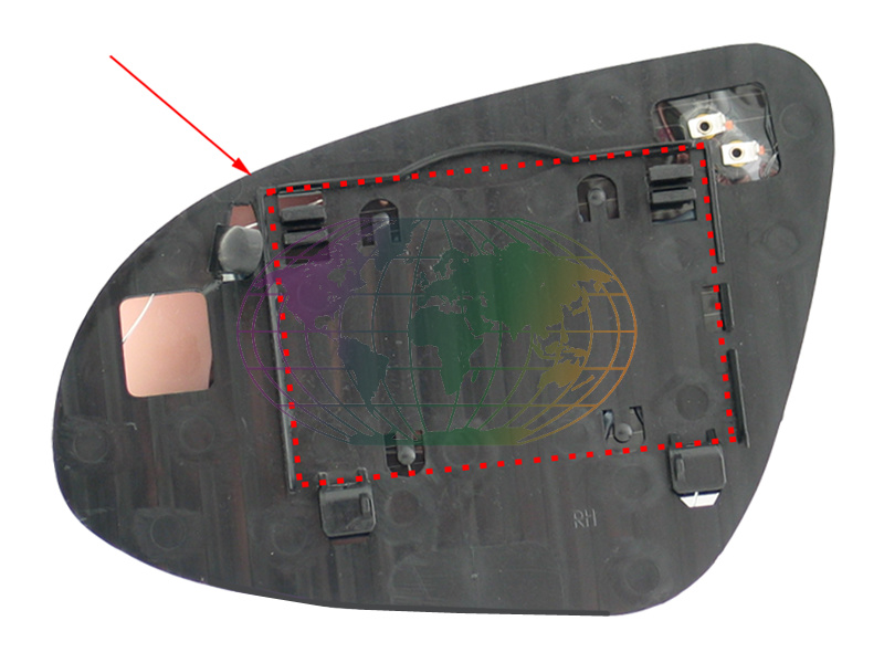Bodermann Spiegelglas, buitenspiegel 8809063