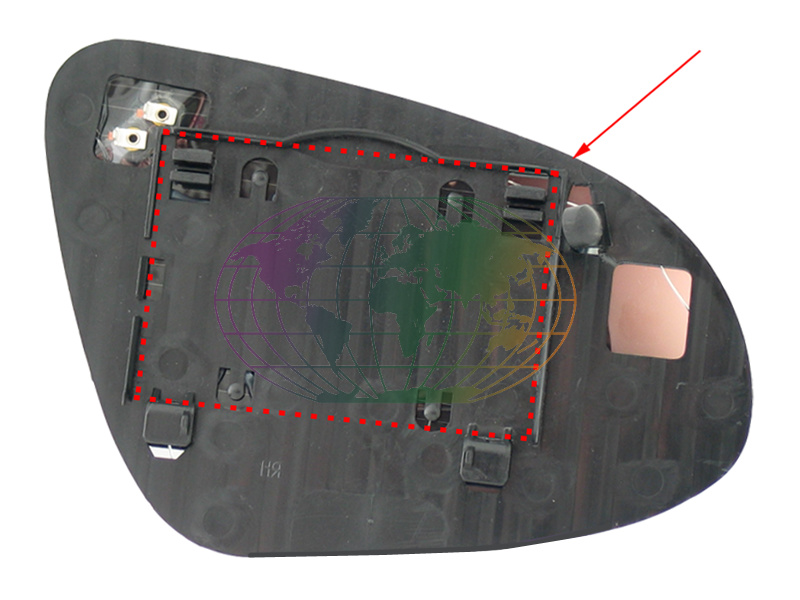 Bodermann Spiegelglas, buitenspiegel 8809064