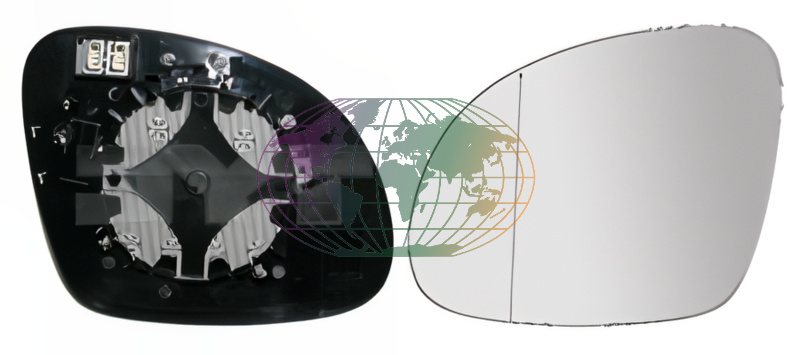 Buitenspiegelglas Bodermann 9207068