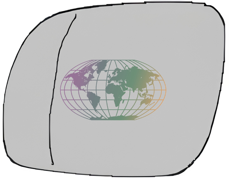 Buitenspiegelglas Bodermann 9235078