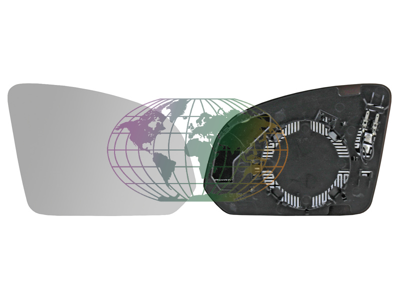 Spiegelglas, buitenspiegel Bodermann 9618061