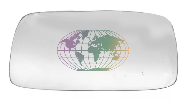 Buitenspiegelglas Bodermann 9638070