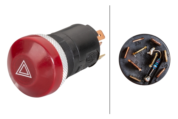 Hella Waarschuwingsknipperlamp schakelaar 6HF 003 916-031