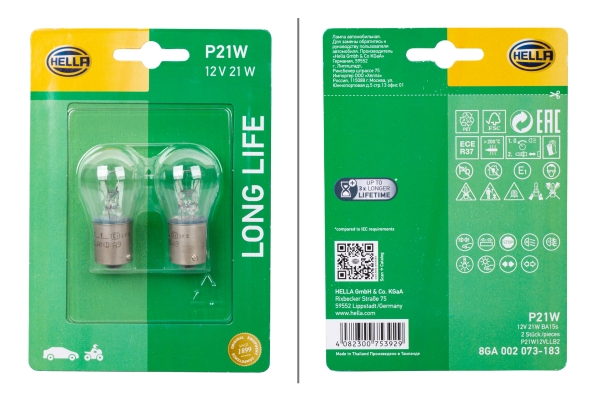 Hella Gloeilamp, parkeer- / begrenzingslicht 8GA 002 073-183