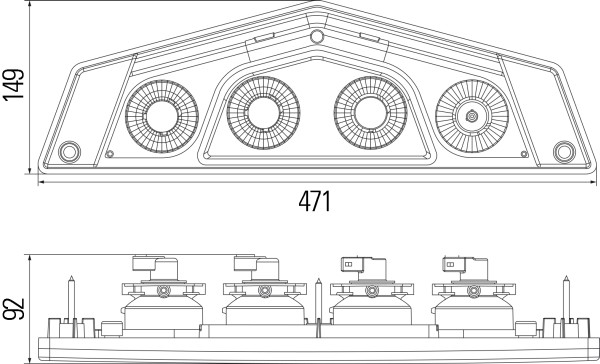 Hella Achterlicht 2VP 012 570-151