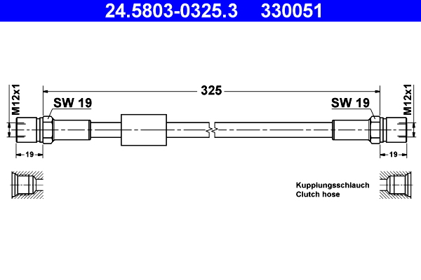 ATE Koppelingsslang 24.5803-0325.3