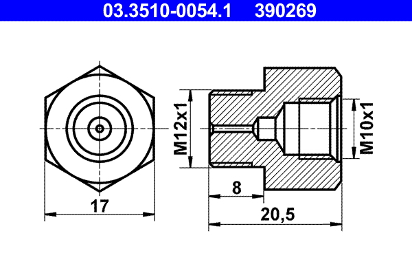ATE Adapter, remleiding 03.3510-0054.1