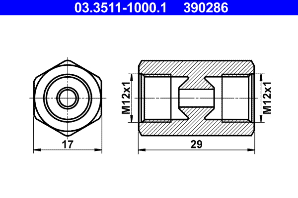 ATE Adapter, remleiding 03.3511-1000.1