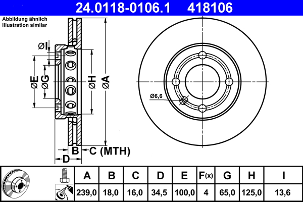 ATE Remschijven 24.0118-0106.1