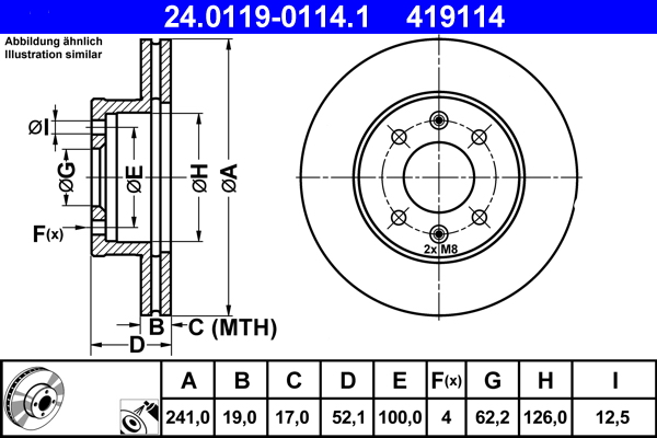 ATE Remschijven 24.0119-0114.1