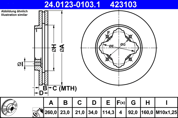 ATE Remschijven 24.0123-0103.1