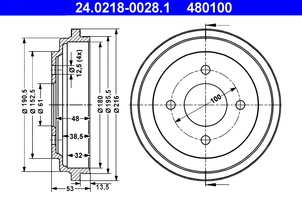 ATE Remtrommel 24.0218-0028.1