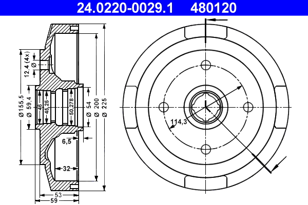 ATE Remtrommel 24.0220-0029.1