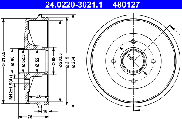 ATE Remtrommel 24.0220-3021.1