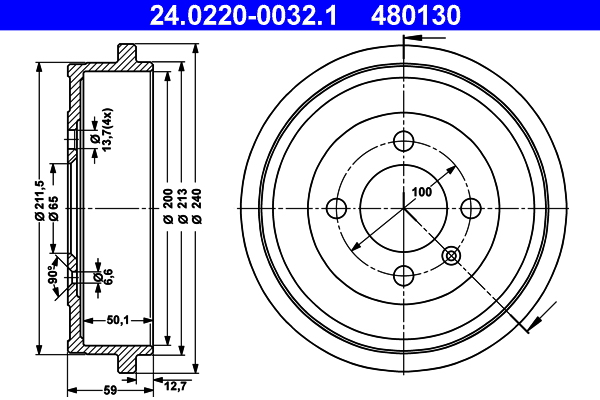 ATE Remtrommel 24.0220-0032.1