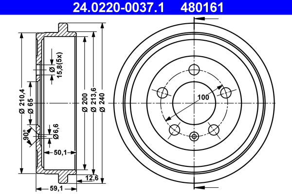 ATE Remtrommel 24.0220-0037.1