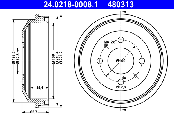 ATE Remtrommel 24.0218-0008.1